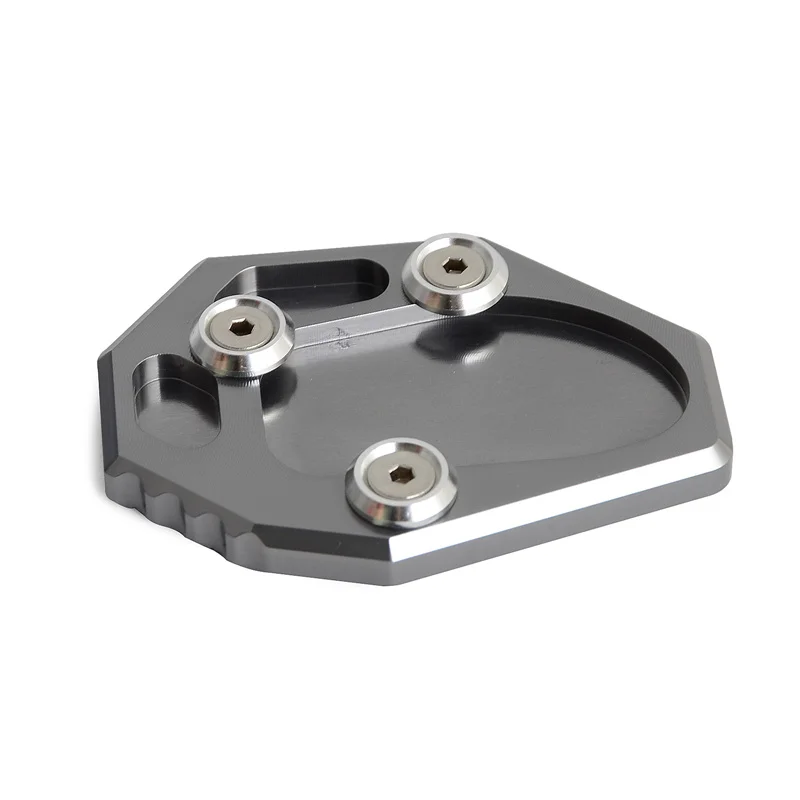 Parking Kickstand Pad Enlarge Extension Pedal Sidestand Plate Holder For Yamaha MT-07 14-16 XJ6 /ABS FZ6R 09-15 FZ6-S2 ABS 04-09