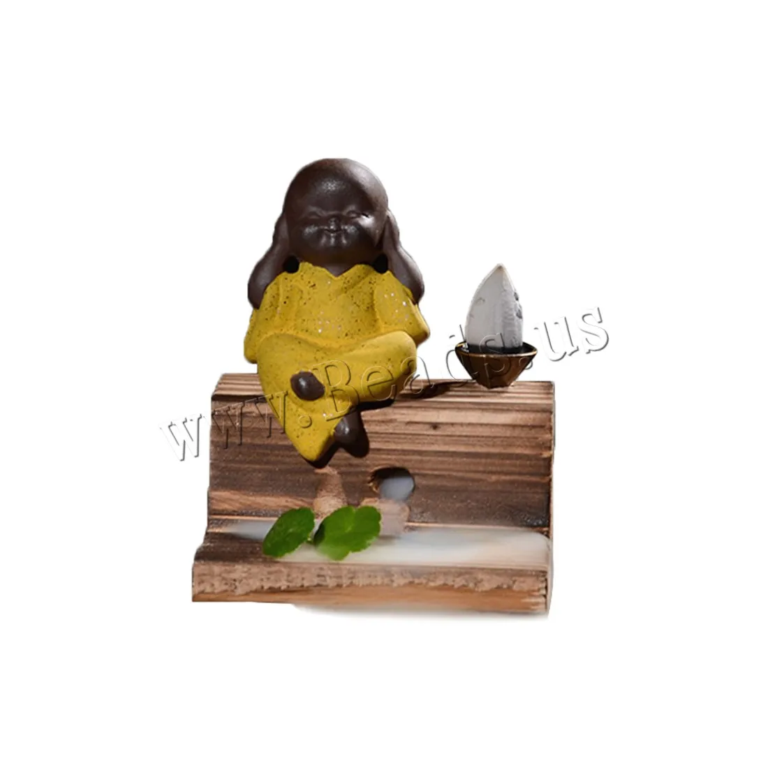 The little Monk Incense Holder Ceramic Backflow Incense Burner Creative Home Decor Smoke Waterfall Aromatherapy Censer 4 Styles