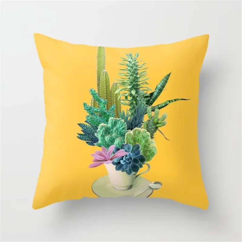 Cushion Covers12 Геометрический желтый серый черный диванных подушек Рождество Хэллоуин декоративная подушка 45х45 хлопок полиэстер Подушка наволочки - Цвет: Cushion Covers12