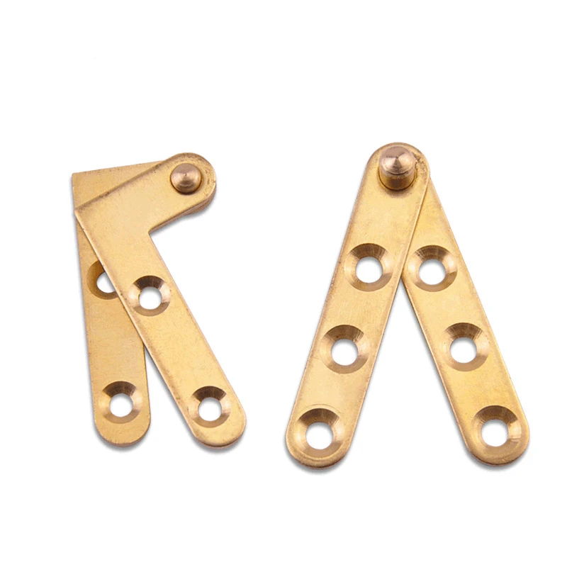 1 Pcs/set Pure Copper Hinge Chicken Mouth Word Grinding Core Hinge Antique Cabinet Door Hidden Copper Furniture Hardware Hinge