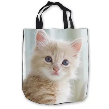 

Custom Canvas Tiger-cat- ToteBags Hand Shopping Bag Casual Beach HandBag Casual 180713-07-3
