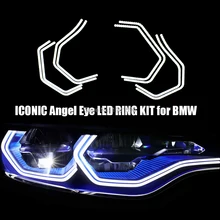 4x Cool White SMD LED Angel eyes for BMW 3 Series F30 F32 335i M3 M5 E90 M4 E90 E92 Car styling SMD Halo ring headlight kits цена 4x Cool White SMD LED Angel eyes for BMW 3 Series F30 F32 335i M3 M5 E90 M4 E90 E92 Car styling SMD Halo ring headlight kits цены онлайн