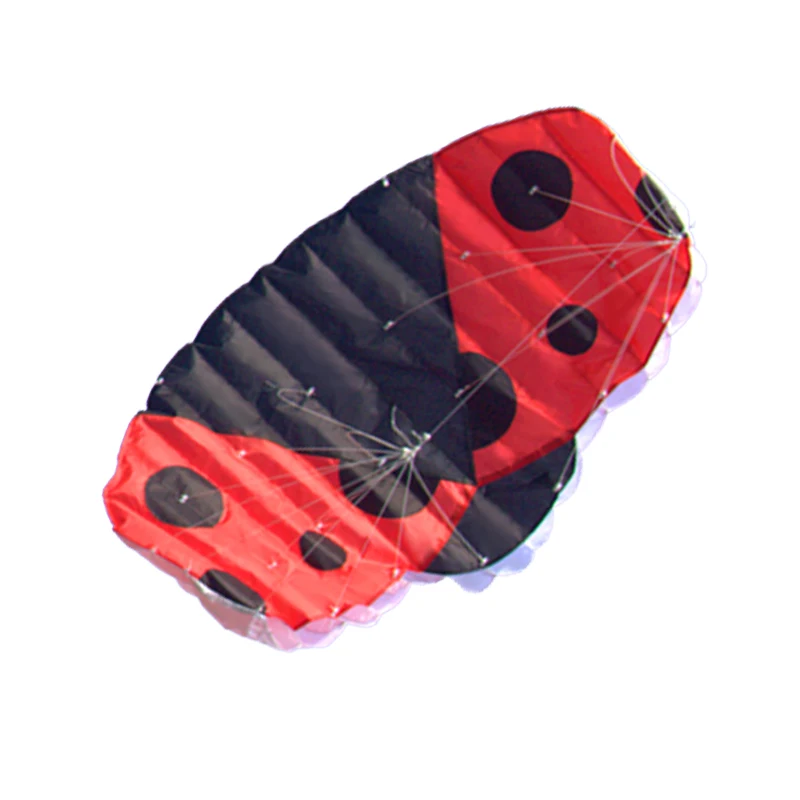 Outdoor Sports Fun  High Quality 1.4m Double Line Software Power  Ladybug Kite Good Flying Factory Outlet