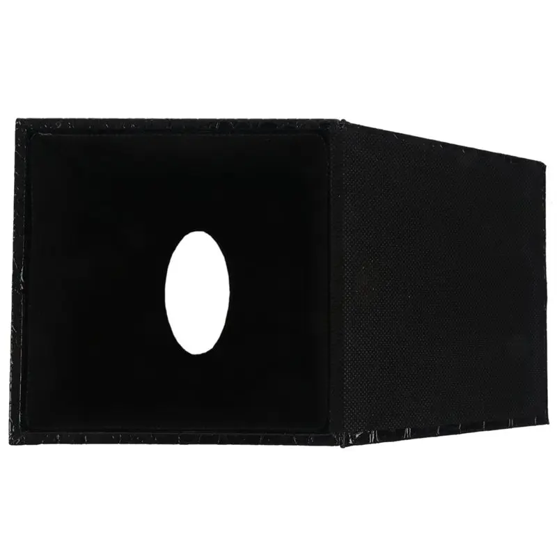 New-Durable Room Car PU Leather Square Tissue Box Paper Holder Case Cover Napkin Color:Black crocodile pattern,Size: 13.8 * 13