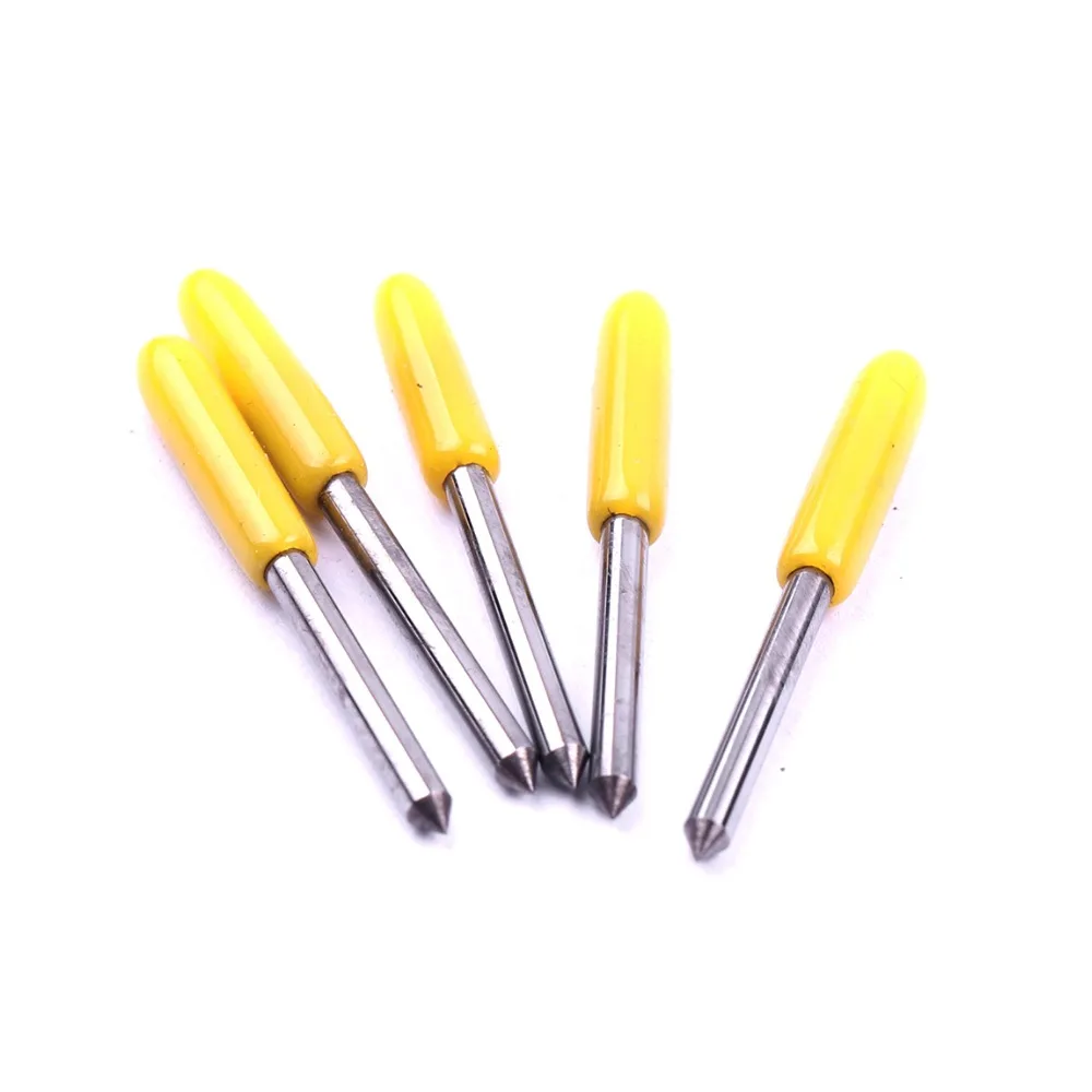 

15x 30 45 60 Degree Dia 1.5mm Tungsten Pcut Blades for Vinyl Cutter Plotter