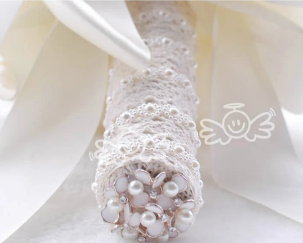 Потрясающие Свадебные цветы белые свадебные букеты искусственная роза букет