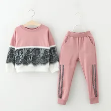 Mayfair Cabin/комплекты одежды для девочек Новая Осенняя От 3 до 7 лет Одежда для активных детей толстовки с принтом героев мультфильмов одежда для девочек+ брючный костюм