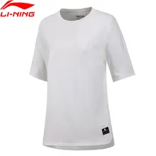 Li-Ning Женский Баскетбол культура трикотажные футболки BAD FIVE 60% хлопок 40% Модал свободный крой футболка подкладка Спортивная футболка AWDN118 WTS1407