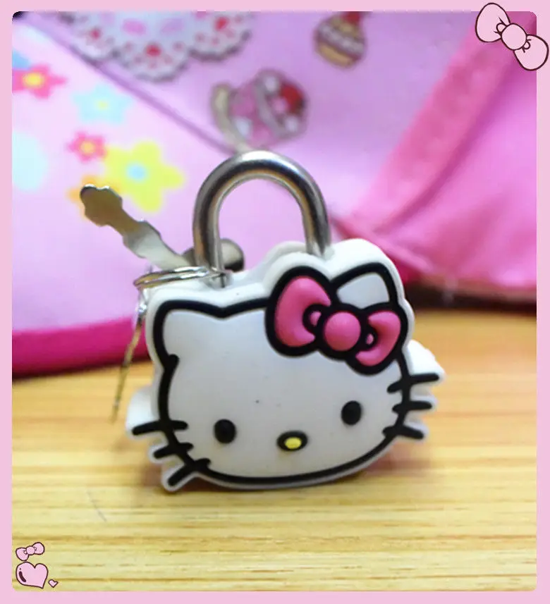 Новый мини замок Hello Kitty Cutie Safty для детей набор из двух предметов детей|lock mini|lockmini |