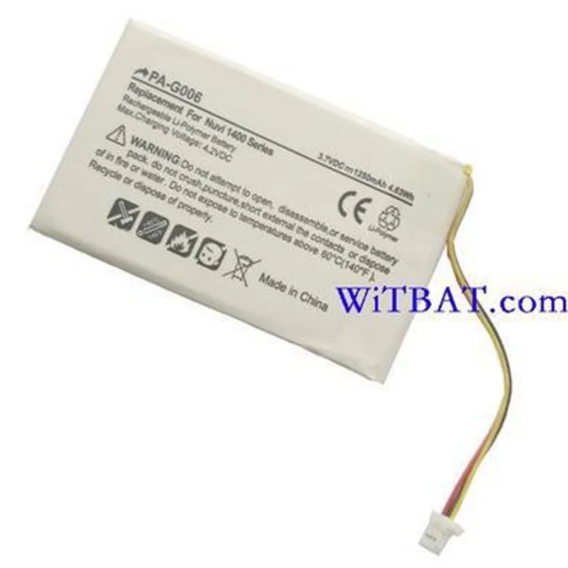 1250mah Battery Replace For Garmin Nuvi 1350 1350t 1370 1370t 1375