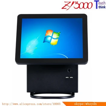 

new stock black 15 inch all in one capacitive multi touch screen windows smart pos system