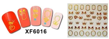 

10pcs 3d nail decoration nails art Stickers & Decals vintage diy soft metal finger applique