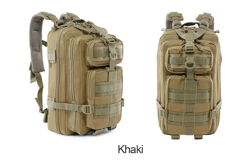 20л походные рюкзаки военный тактический рюкзак джунгли камуфляж охотничья сумка Водонепроницаемый Открытый Кемпинг походные сумки для путешествий - Цвет: Khaki