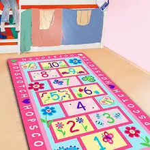 Розовый детский коврик с играми hopscock, детский коврик для ползания, лучший любимый ковер для девочек, Tapete, ковер и алфомбра, коврики для детской комнаты, детские коврики