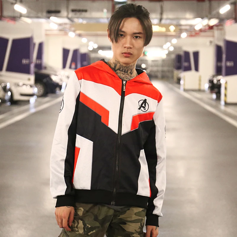 

2019 Avengers Endgame Jacket Cosplay Quantum Realm Costumes Sudadera Avengers 3D print Hooded Zipper End Game Avengers Jackets