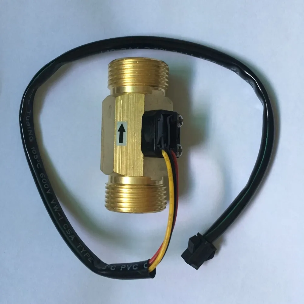 Brass copper Hall flow sensor meter (1)