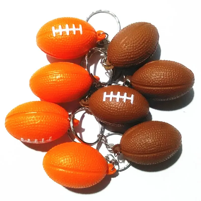 

12Piece/lot Fashion PU Rugby Chain Key Orange Coffee Romantic Keyring Car Key Chain Bag Key Ring Gifts