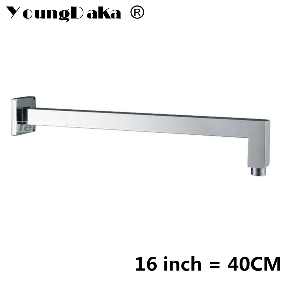 40cm 16inch Stainless steel Chrome Square Shower Arm for Rain Shower
