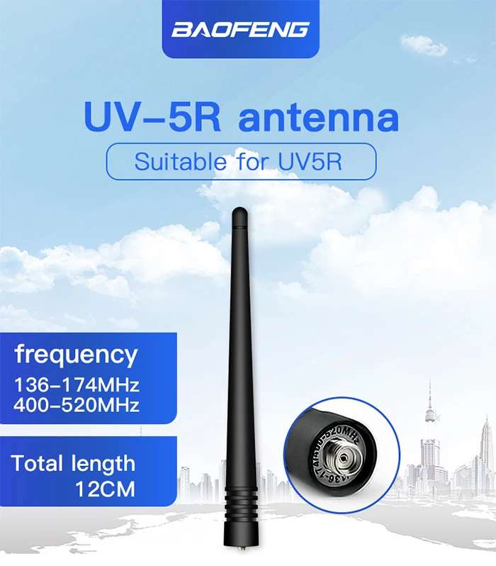 2 шт. BAOFENG UV-5R антенна Dual Band Uhf Vhf цифровой иди и болтай walkie talkie антенна SMA-F для BAOFENG UV-5R 5RA 5RE