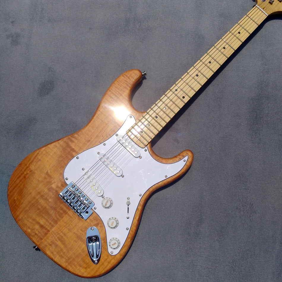 

New high quality custom handmade electric guitar, maple top electric guitar with maple fingerboard, free shipping