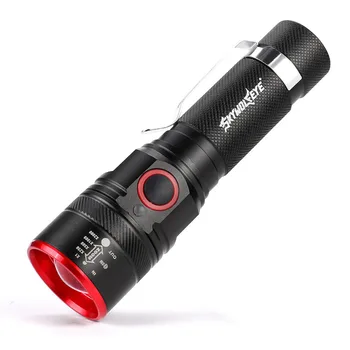 

Portable USB Rechargeable Strong Light LED Flashlight Outdoor Camping Fishing Light