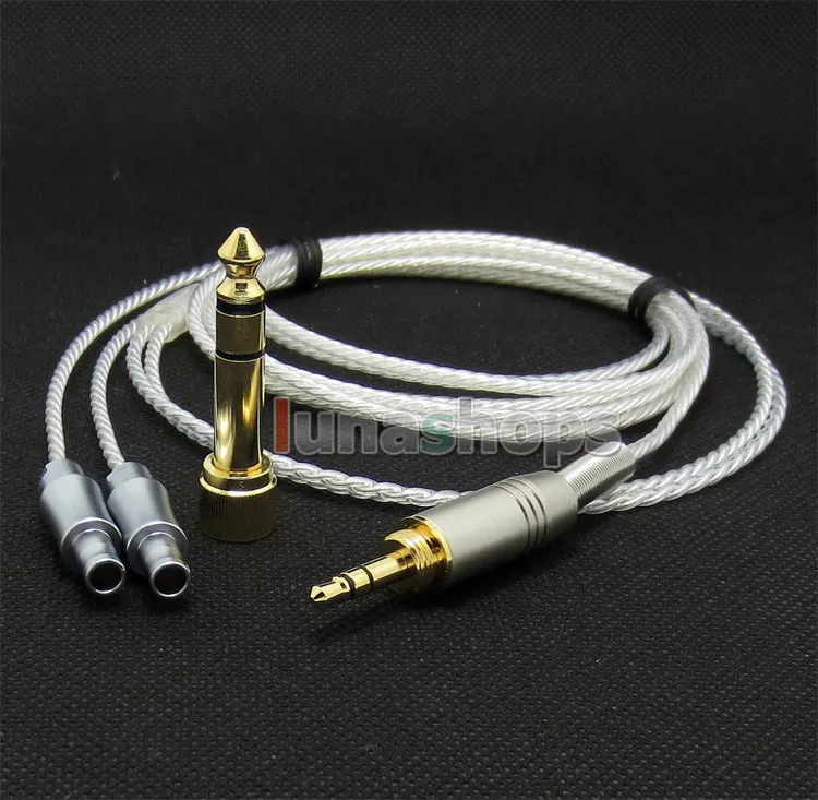 

6.5mm 3.5mm PCOCC + Silver Plated Cable for Sennheiser HD800 D1000 HD802 HD802s Headphone Headset LN004729