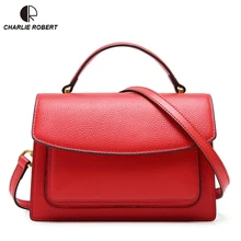 Однотонное платье из натуральной коровьей кожи Новинка весенние Стильные женские сумки на плечо три цвета мягкие элегантные сумки через плечо