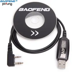 Подлинный Baofeng USB Кабель для программирования с драйверами для BaoFeng UV-5R BF-888S UV-82 GT-3 Walkie Talkie