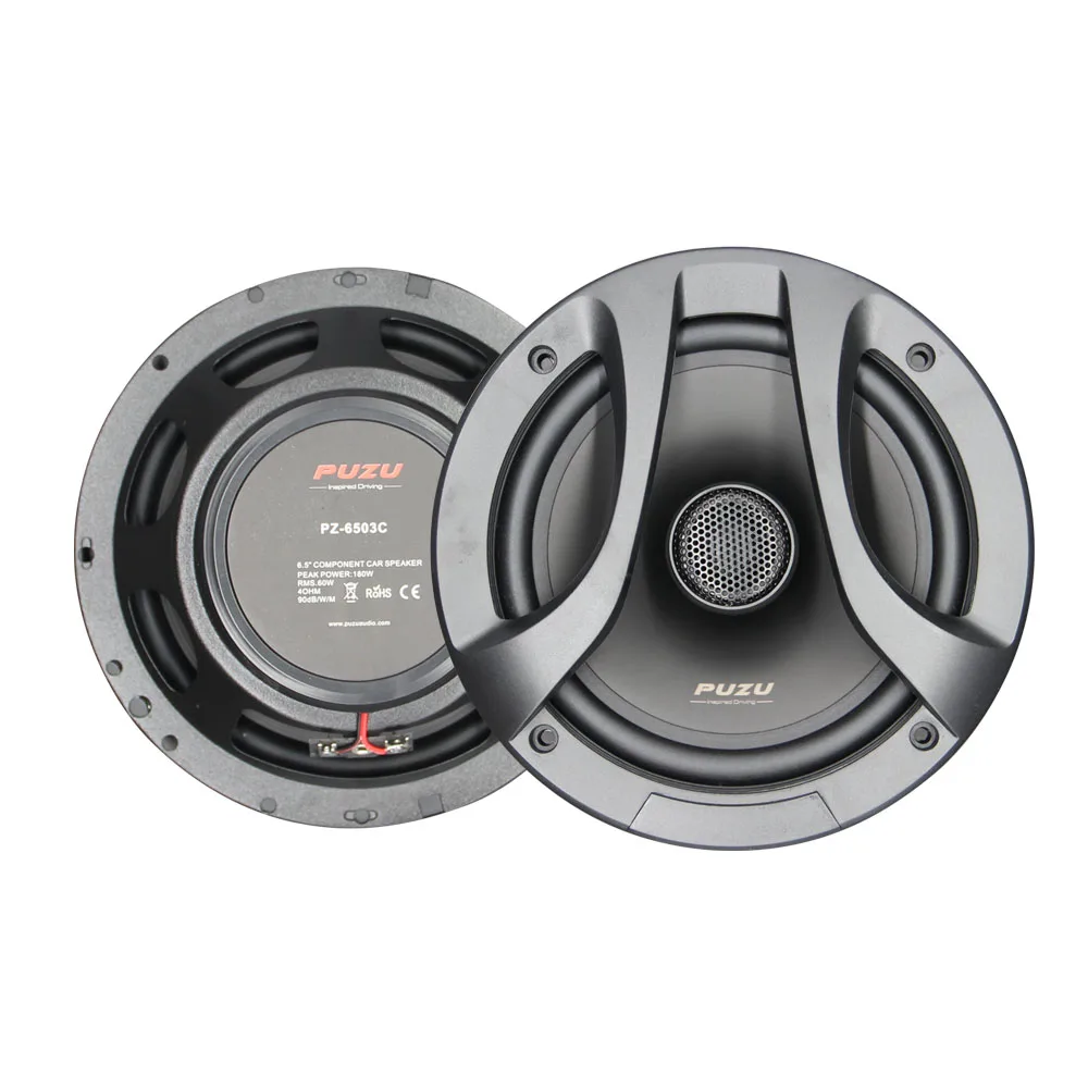 US $133.73 PUZU HiFi 65 Inch Coaxial Car Audio Speakers Tweeter Midrange Bass Sound Treble 180W Output Power PP Cone 25mm ASV Voice Coil