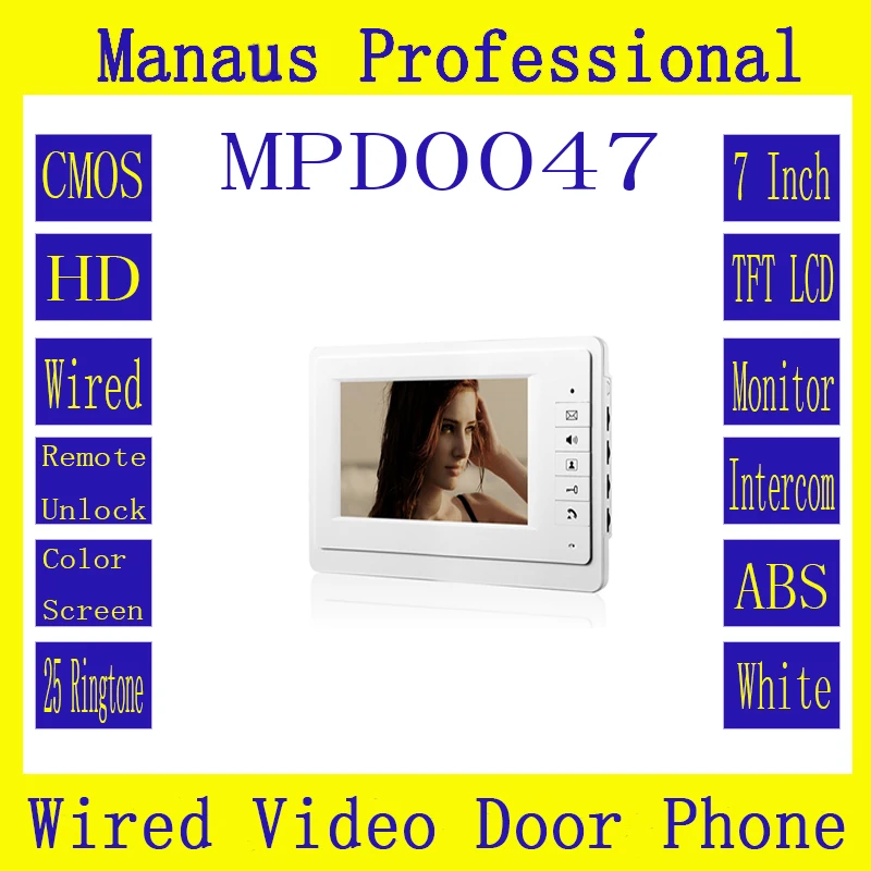 High Quality Smart Home 7 inch digital color TFT LCD Wired Indoor Monitor Video Door Phone D47b High Quality Smart Home 7 inch digital color TFT LCD Wired Indoor Monitor Video Door Phone D47b