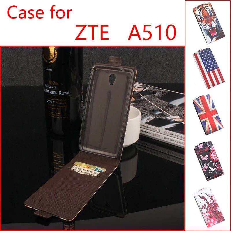

For ZTE A510 Phone Case [Up-down Open] Vertical Flip Premium Pattern PU Leather Case Cover Cash/Card Slots Factory Price