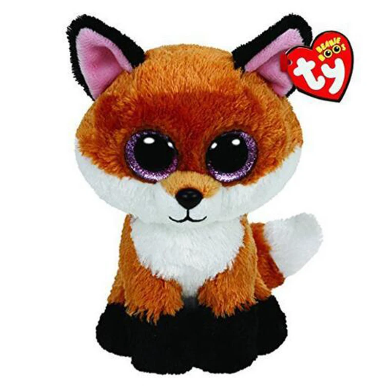 Ty Stuffed & Plush Animals Slick The Brown Fox Toy Doll 15cm