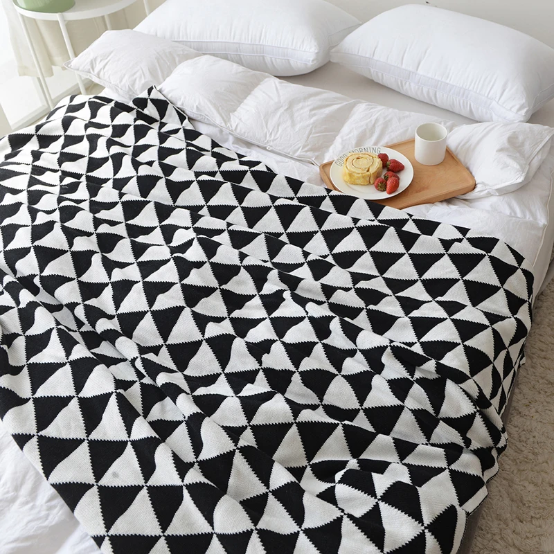 Хлопок пледы демисезонный плед вязаное одеяло для взрослых диван Air на кровать Cobertor постельные принадлежности покрывало простыня домашний