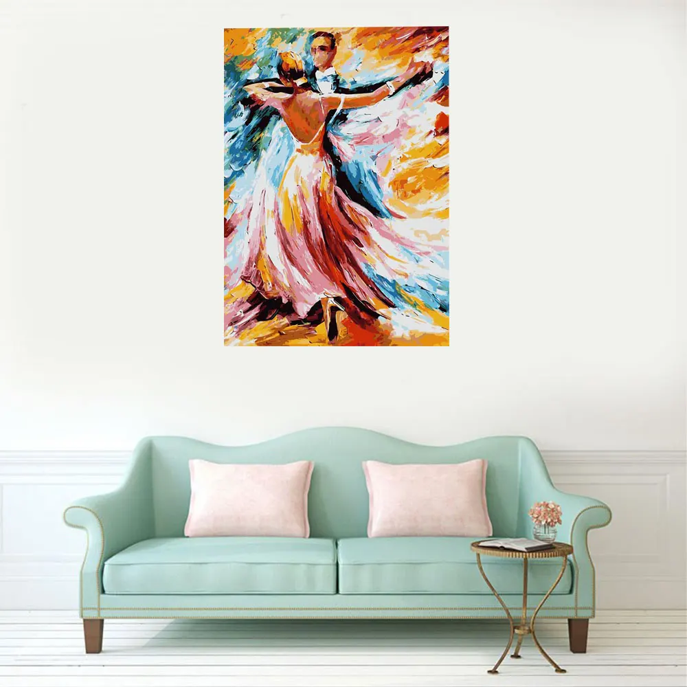 Картина по номерам на холсте с рамкой|paintings dance|painting diypainting woman |