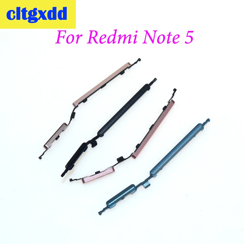 

cltgxdd New Power Side Button Volume Button Key Replacement part For Xiaomi Redmi Note 5 Note5 Phone Outside Button