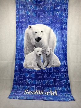 

Cartoon Polar BearBath Towel Children Cotton Serviette De Bain Summer Beach Towel Bath Toallas Animal Drap De Plage