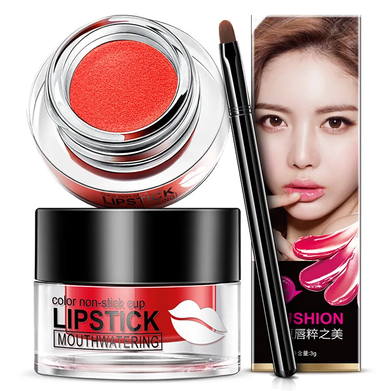 

BIOAQUA Air Cushion Lipstick Long Lasting Waterproof Non Stick Cup Shimmer Lip Stick Make UP Brush Bwauty Moisturizing Lip Care
