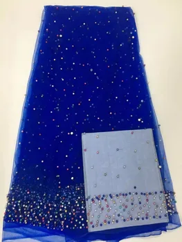 

High Quality Nigerian Lace Fabrics With Stones African French Net Lace Fabric Embroidered Tulle Mesh Lace Fabric j25f8d6-1