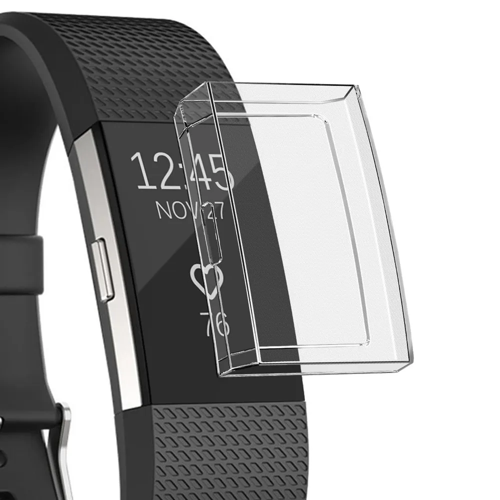 Для FitBit Charge 2 и ультра-тонкие мягкие ТПУ Защита силиконовый чехол Высокое качество ТПУ Тонкий чехол для смарт часов крышка