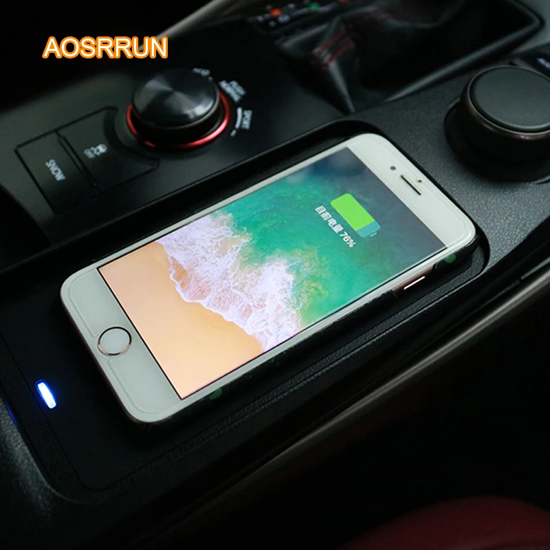 AOSRRUN специальный бортовой QI беспроводной зарядный стенд для телефона панель