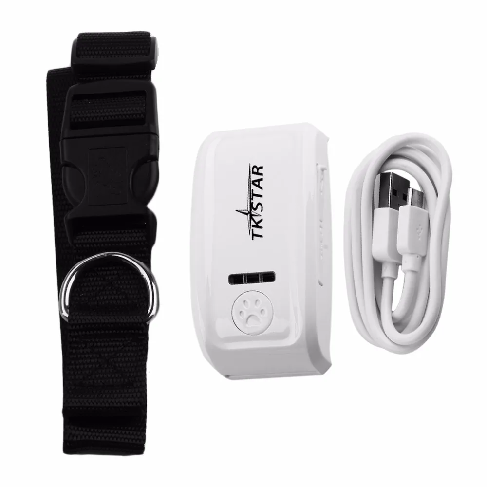 

TKStar Genuine Waterproof Pet Dog Cats GPS Tracking Locator Real Time Collar Professional GPS GSM Dual Tracker