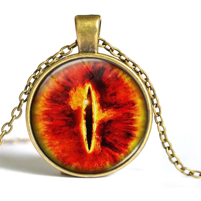 Western jewelry eye Sauron time gem necklace aliexpress supply