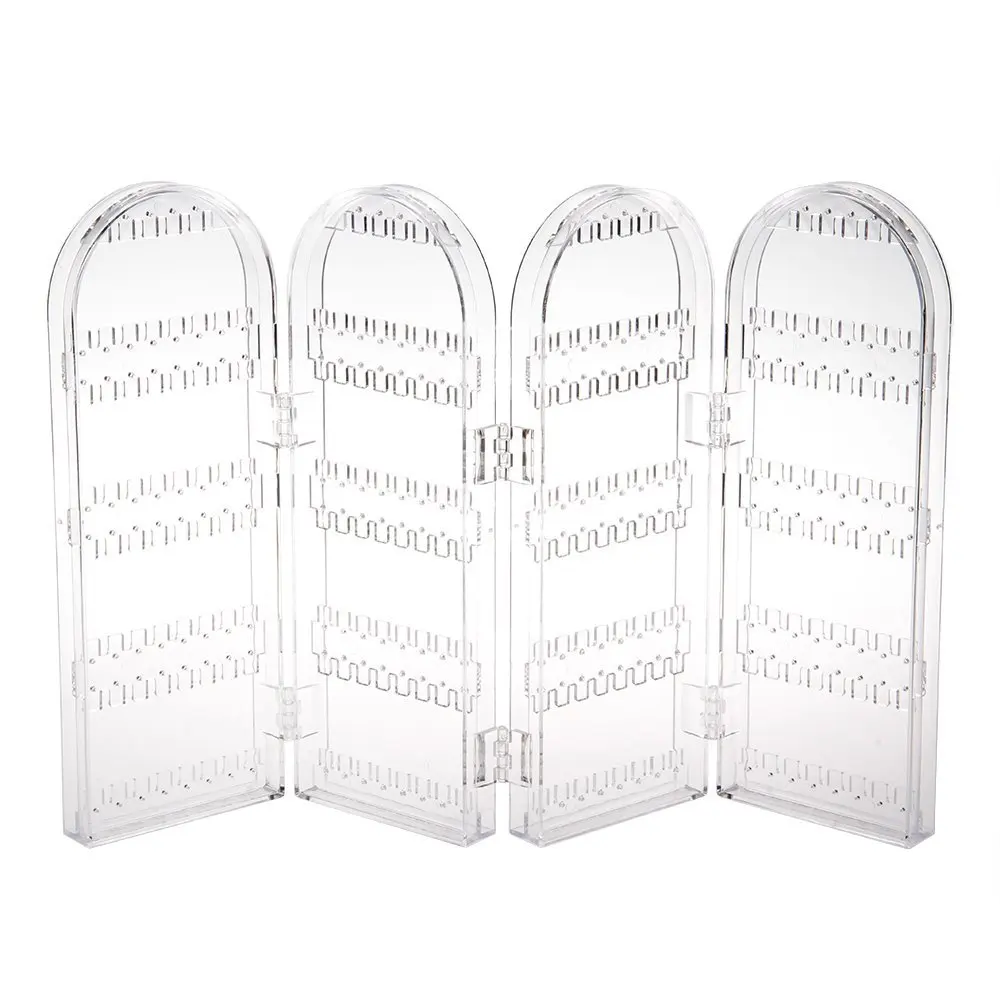  Acrylic Clear Jewelry Earrings Ear Stud 240 Hole Showcase Display Holder Stand