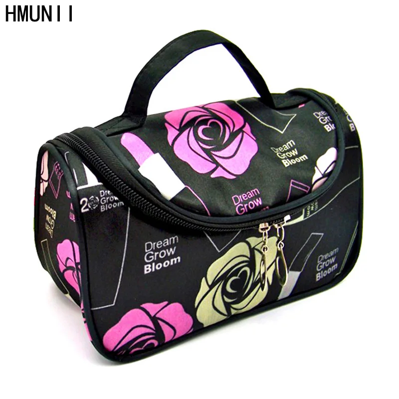 

Fashion Brand waterproof Travel Cosmetic Make up Bag Protable Makeup Bag Purse Pouch Zipper Main Beautician organizer bags
