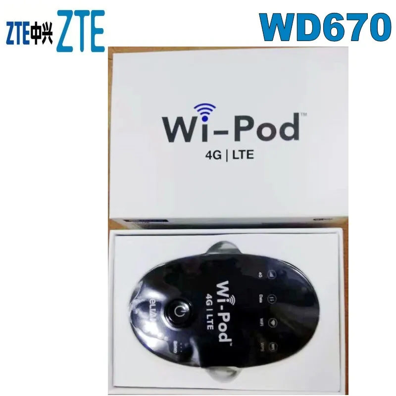 Лот из 100 шт zte горячая Распродажа 150 Мбит WD670 WI POD Портативный 4G LTE Карманный wifi-роутер