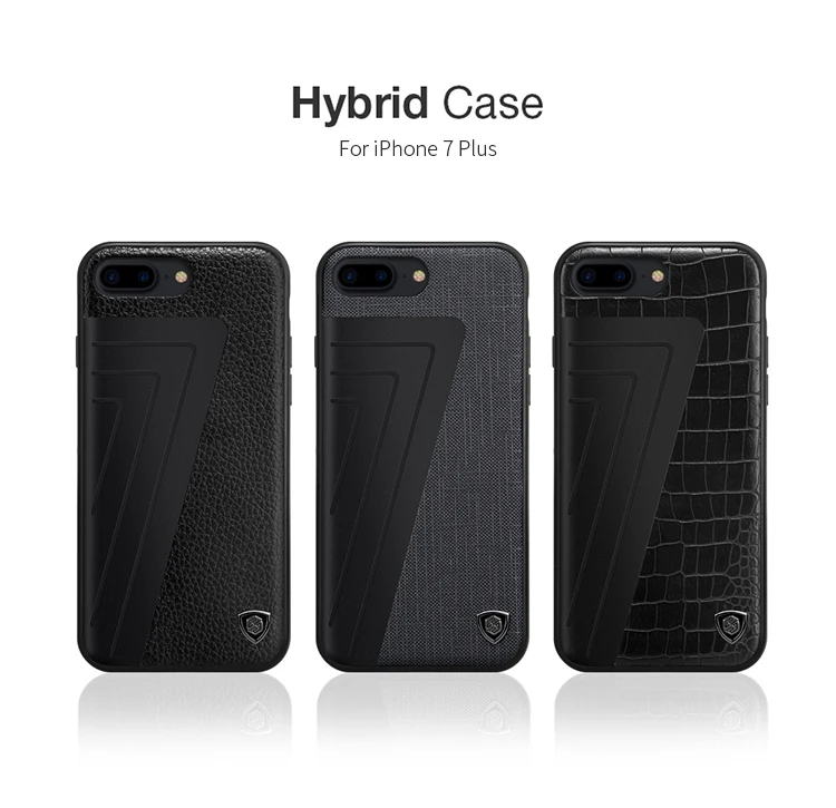 Nillkin для iphone 7 plus case luxury PU Кожа Винтаж задняя крышка ТПУ ПК Гибридный |