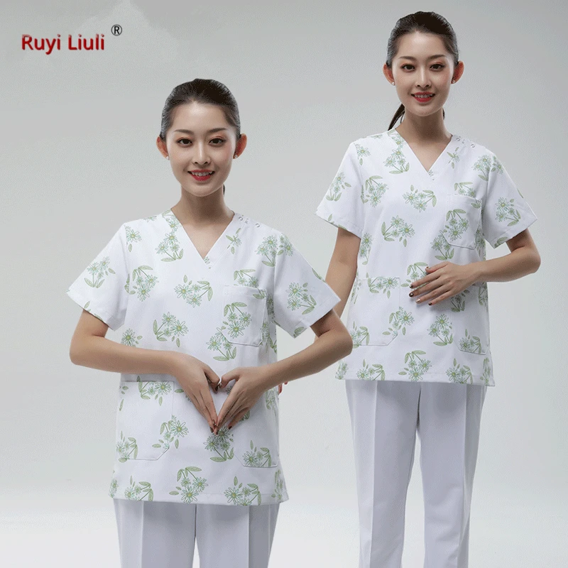 4XL белый кормящих равномерное плюс Размеры медицинские Костюмы платье Для женщин Для мужчин Хирургическая Одежда больницы скрабы комплект