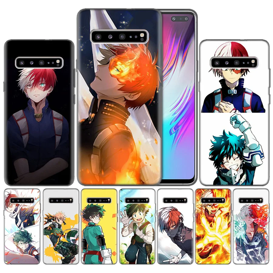 

Case For Phone Samsung Galaxy S8 S9 A50 S10 S10e Plus 5G A10 A20 A30 A40 A60 A70 Soft Silicone Covers My hero Academy Shouto