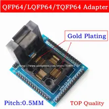 Adaptateur de prise de test IC de Type U, de qualité supérieure, programmateur de prise de test QFP64 TQFP64 LQFP64 lqfp64