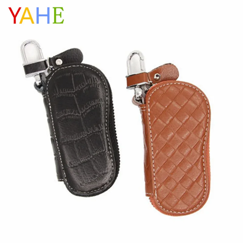 

YaHe Brand Designer Key Holder Women & Men Key Car Holder Leather Keyschain Multi Function Keys Bag 2018 New Men Keyring Case